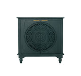 Hollow-Carved 2 Door Accent Cabinet Sideboard Buffet Storage Cabinet with Adjustable Shelf for W688P145774