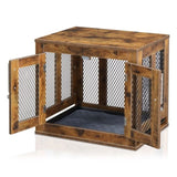 ZUN Furniture Dog Crate with Tray for Small Dogs, Indoor Aesthetic Puppy Kennel Pet House Dog Cage with 73651787