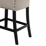 Beige Counter Height Chair with Nailhead Trim B062P209272