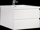 24" Floating Bathroom Vanity with Sink, Modern Wall-Mounted Bathroom Storage Vanity Cabinet with W1573P152683