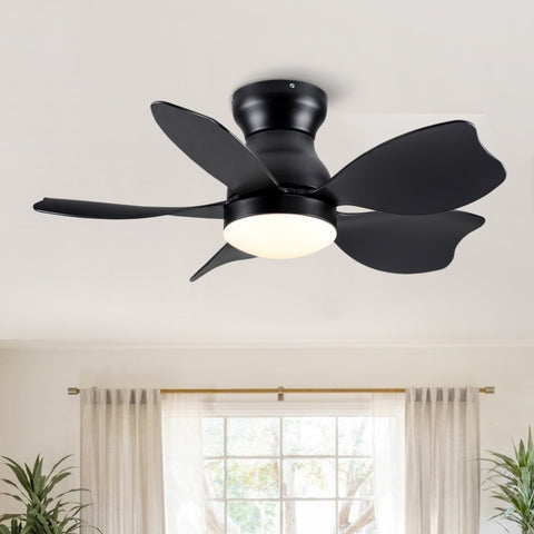 ZUN 30 In Small Kid's Ceiling Fan Lighting with Remote Control for Small Children Room W1367103342