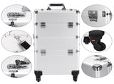 3 in 1 Aluminum Cosmetic Makeup Case Tattoo Box Silver 05913846
