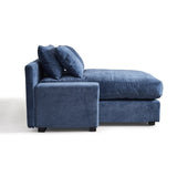 ZUN Modern Luxury Sofa Couch for Living Room Quality Upholstery Sleeper Sofa Bed Daybed Blue W1097P232984