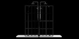Goodyo 46" X 72" Shower Screen Walk-in Wet-room Black D16312035