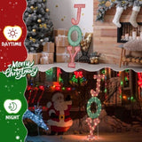 Lighted JOY Letter Sign Christmas Yard Decorations, Pre-lit 2D Letter Display with 45 LED Warm White 29812742