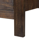 Wood Nightstand End Side Table with 3 Drawer for Living Room, Bedroom 02743456