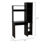 ZUN Nashville Writing Desk, Six Shelves B128P148946