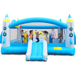 ZUN Multifunctional Jump 'n Slide Inflatable Bouncer for Kids Complete Setup with Blower - 198" x 180" W1677115481