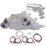 ZUN Water Pump w/ Thermostat & Gasket for Chevrolet Camaro Corvette Pontiac Firebird GTO Avanti II 5.7L 44617873