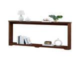 70.1"corrugated texture storage table for entranceways, narrow wooden console sofa table, can be 00245436