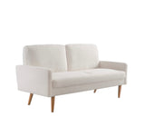 Velvet Sofa, European Style with Sleek Design, Modern & Vintage Flair, Upholstered 3 Seater Couch, B2735P291969