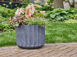 16 inch Resin Planter Black With Modern Design for Indoor Outdoor Plant 18944842