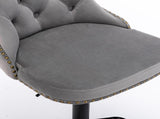 Swivel Velvetstools Adjusatble Seat Height from 25-33 Inch,17.7 inch base, Modern Upholstered W1143P324533