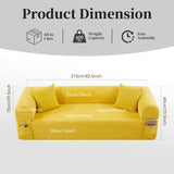 Spring Sofa with High-Quality Fabric, Pillows & Storage - Pocketed Springs, High-Density Foam, for B347P365246