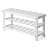 3-Tier Seamless Top Bamboo Shoe Rack 04175143