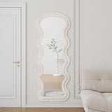 Flannel Full Length Wave Floor Mirror for Bedroom living room Hanging or Against The Wall 96373309