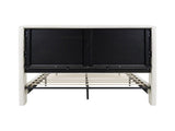Queen Size Bed Frame with 55.5"High Back Upholstered Headboard,Boucle Fabric,12 Slat W1716P335676