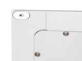 Double Door Mirror Indoor Bathroom Wall Mounted Cabinet Shelf White 74700543