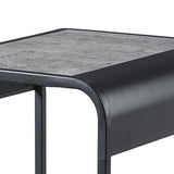 Concrete Grey and Black 1-shelf End Table B062P181422