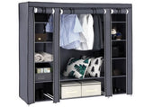 69" Portable Clothes Closet Wardrobe Storage Organizer with Non-Woven Fabric Quick and Easy to 65486617