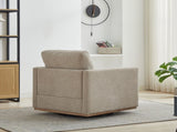 30.7"W Square Upholstered Swivel Accent Chair and Comfy Accent Single Sofa 360 Degree Club W3188P280021
