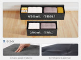 43 Inches Folding Ottoman with Storage Bench, Foot Rest Stool, End of Bed Storage Bench Upholstered, 67662498