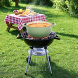 Cast iron 5QT cooking pot - Gradient green - includes two silicone gloves - Enamel pot 72386138