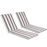 ZUN 2PCS Set Outdoor Lounge Chair Cushion Replacement Patio Funiture Seat Cushion Chaise Lounge W2911P203993