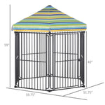 ZUN Metal Dog Playpen 09710572