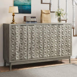 ZUN Modern Style Buffet Cabinet,Sideboard Buffet Cabinet With Storage,Storage Cabinet with 4 W1706P235653