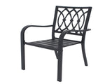 Chair 2 - Heavy-Duty Metal Chair 350LB Capacity, Ergonomic Breathable Patio Chair - 30 Min Assembly, 88304670