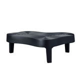 47.24''Fiberglass Clound Coffee Table for Living Room,Matte Black Relief Table front of the Sofa, W2582P214811