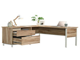L-Shaped Desk, Brown finish B356P402770