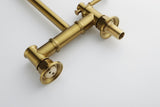 Pot Filler Faucet Wall Mount Pot Filler Faucet, Modern Brass Pot Filler Two-Attachment Wall Mount W928104083