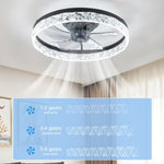 ZUN Ceiling Fan with Lights Dimmable LED W1340103787