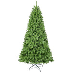 ZUN 7FT Green PVC Christmas Tree with 1,064 Memory Wire Tips – Self-Fluffing Branches for a Perfectly W1773P199064