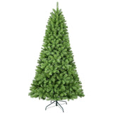 ZUN 7FT Green PVC Christmas Tree with 1,064 Memory Wire Tips – Self-Fluffing Branches for a Perfectly W1773P199064