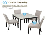 Dinings Only, Wooden Dinings Set of 4, Kitchen with Padded Seat, Upholstered Side W1998P375155