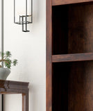 49 inch high Bookcase, No Assembly Required, Whiskey Finish B108P160196