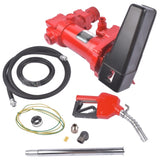 Red Fuel Transfer Pump 115V 15GPM w/ Hose & Nozzle for Gasoline Kerosene Diesel 49874897