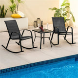 2 PCS Metal Patio Rocking Chair 22829714