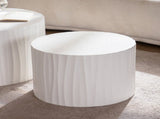 Nesting Coffee Table Set of 2 Round Wooden Coffee Tables Circle Modern Table for Living Room Bedroom W3081P315304