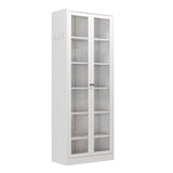Metal Kitchen Pantry - 72" Tall Storage with 5 Adjustable Shelves, White Freestanding 19252477