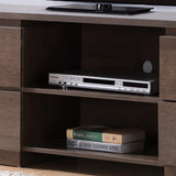 ZUN Home Entertainment Console, 60" TV Stand with 4 Drawers, 2 Shelves- Walnut Oak B107131000