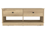 Uranus Storage Bench, Two Drawers, Two Open Shelves, Light Oak B097133195