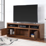 ZUN 72 inch TV Stand Console for TVs up to 85 inches, No Assembly Required, Whiskey Finish B108P160186