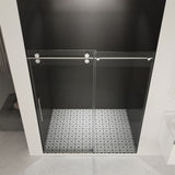 56"-60"W x 76"H Frameless Shower Door, Sliding Shower Door, with Premium 3/8" Thick Tempered W2011P197884