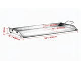 32 x 16 Inch Stainless Steel Griddle Universal Flat Top Plate Gas Grill Griddle Teppanyaki Portable 65886736