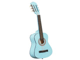 Sky-blue color 30-inch Round Acoustic Guitar with Picks, Strings, Capo, Case, Tuner, and Strap 14844453