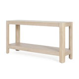 Mirod Modern Farmhouse Console Table,Elegant Minimalist Design with Premium Wood Veneer and Rounded N760P281362N